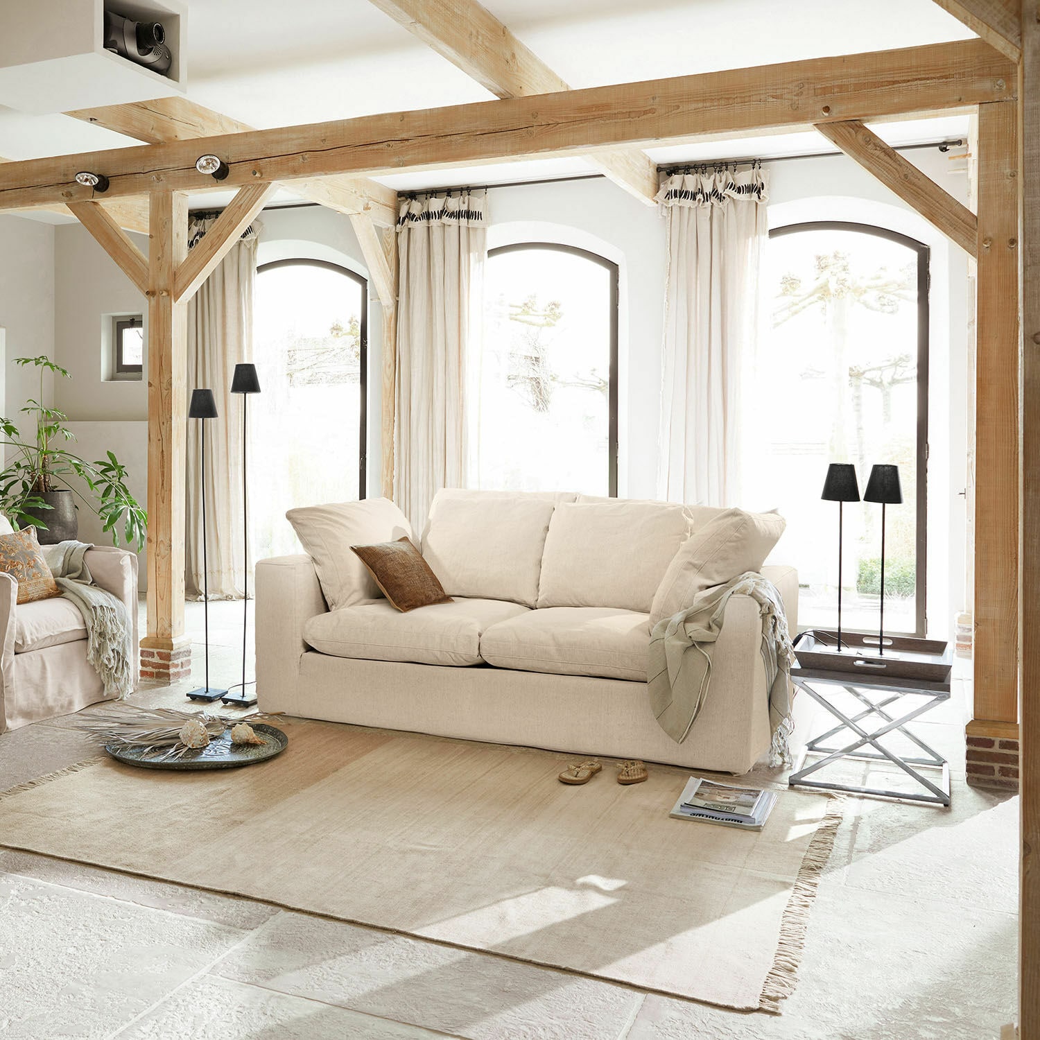 Sofa Queensbridge 2-Sitzer | beige