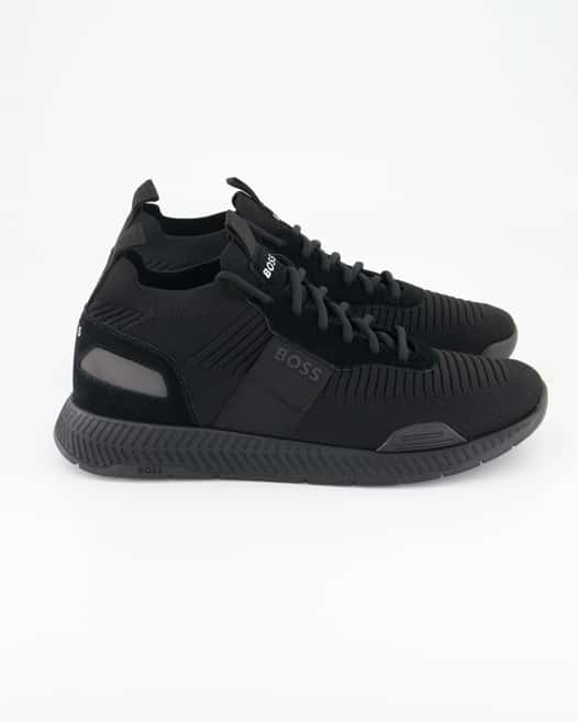 Boss Titanium Runn Sneaker in Schwarz