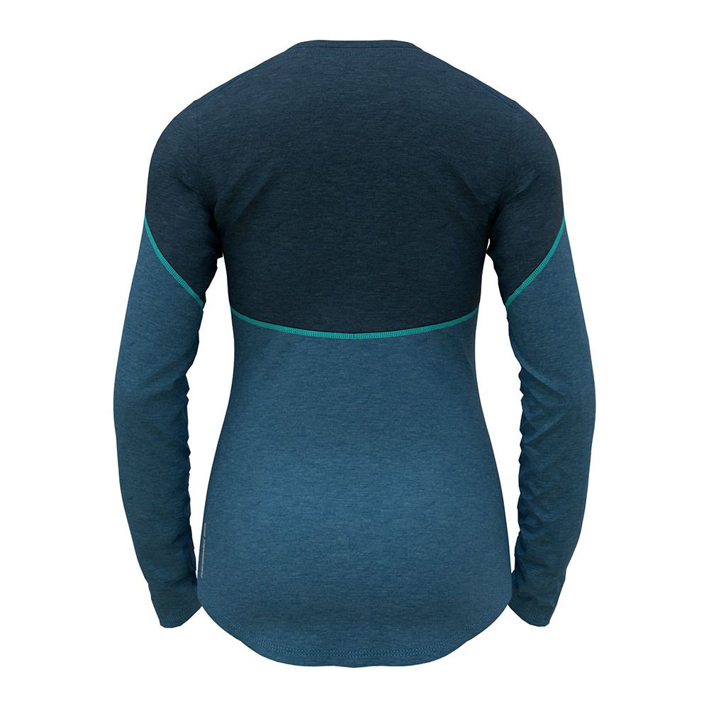 Odlo REVELSTOKE PW 150 - Sous-couche Femme blue wing teal melange - polynya
