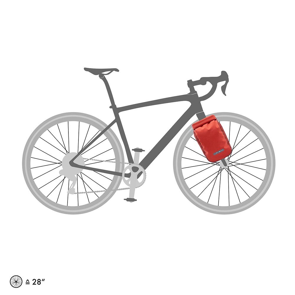 ORTLIEB Fork-Pack Plus QLS 5.8L Voortas Rood