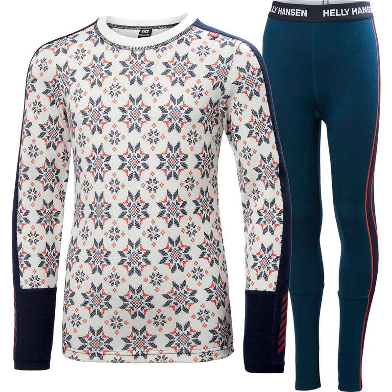 Helly Hansen Graphic Lifa Merinould Skiundertøj Børn