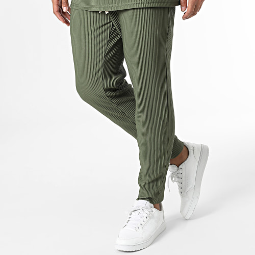 Ensemble Tee Shirt Et Pantalon Vert Kaki