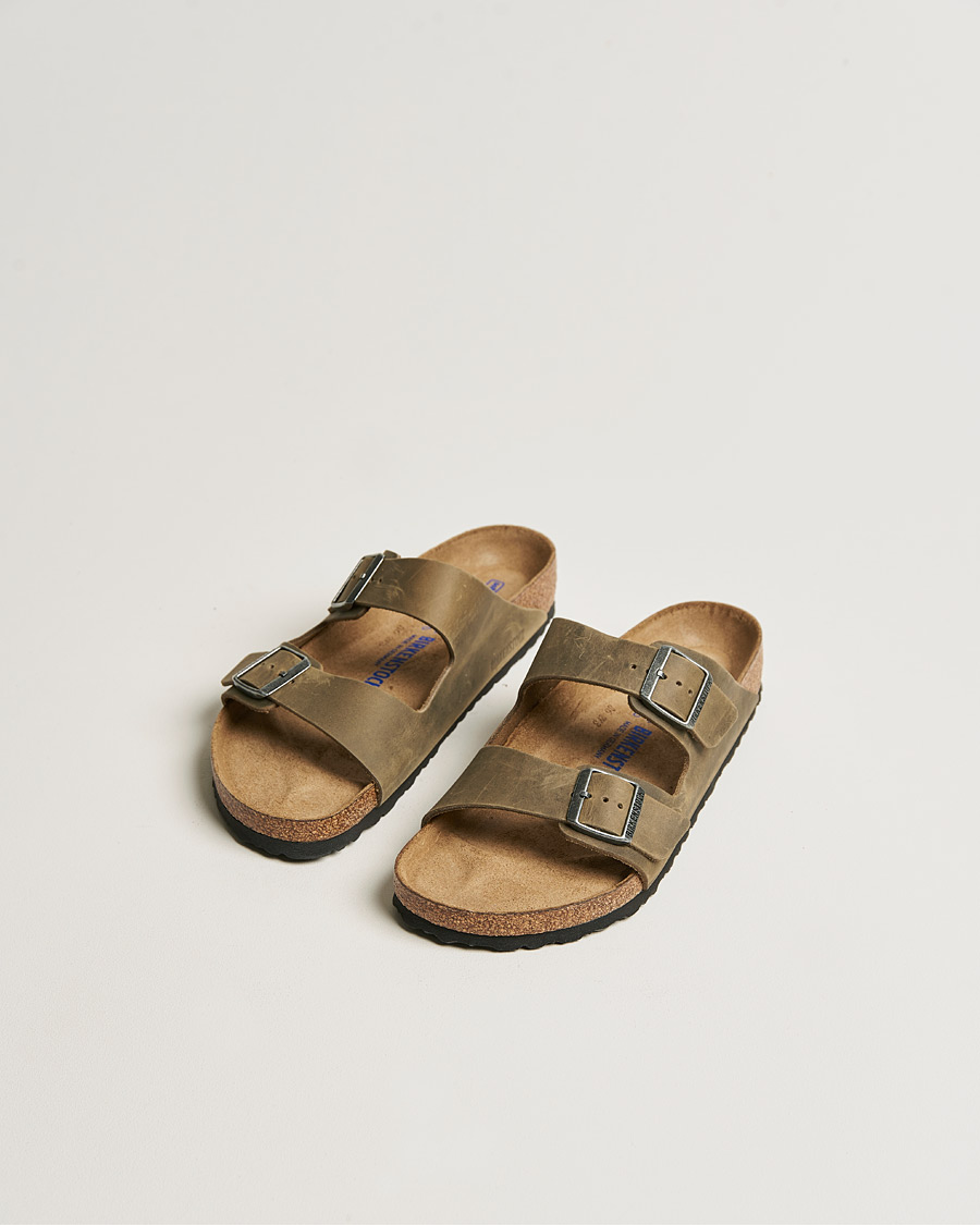 BIRKENSTOCK Arizona Soft Footbed Faded Khaki Oiled Leather