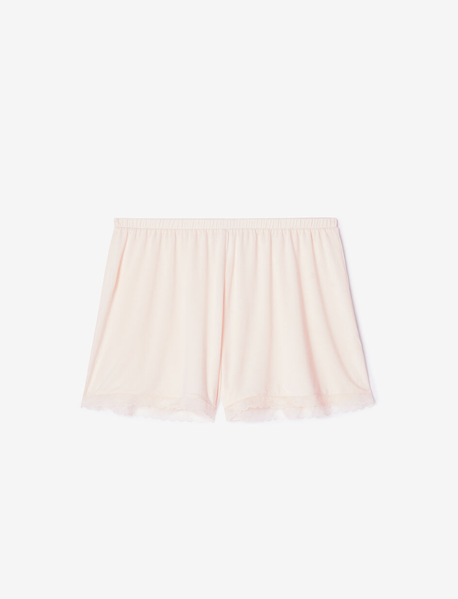 Short de pyjama - blanc rosé