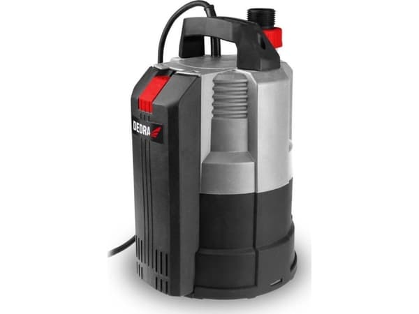 Dedra nedsenkbar pumpe med flatt sug 350W for rent vann