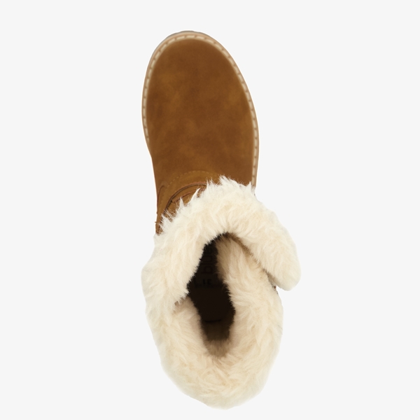Blue Box gevoerde meisjes boots bruin cognac