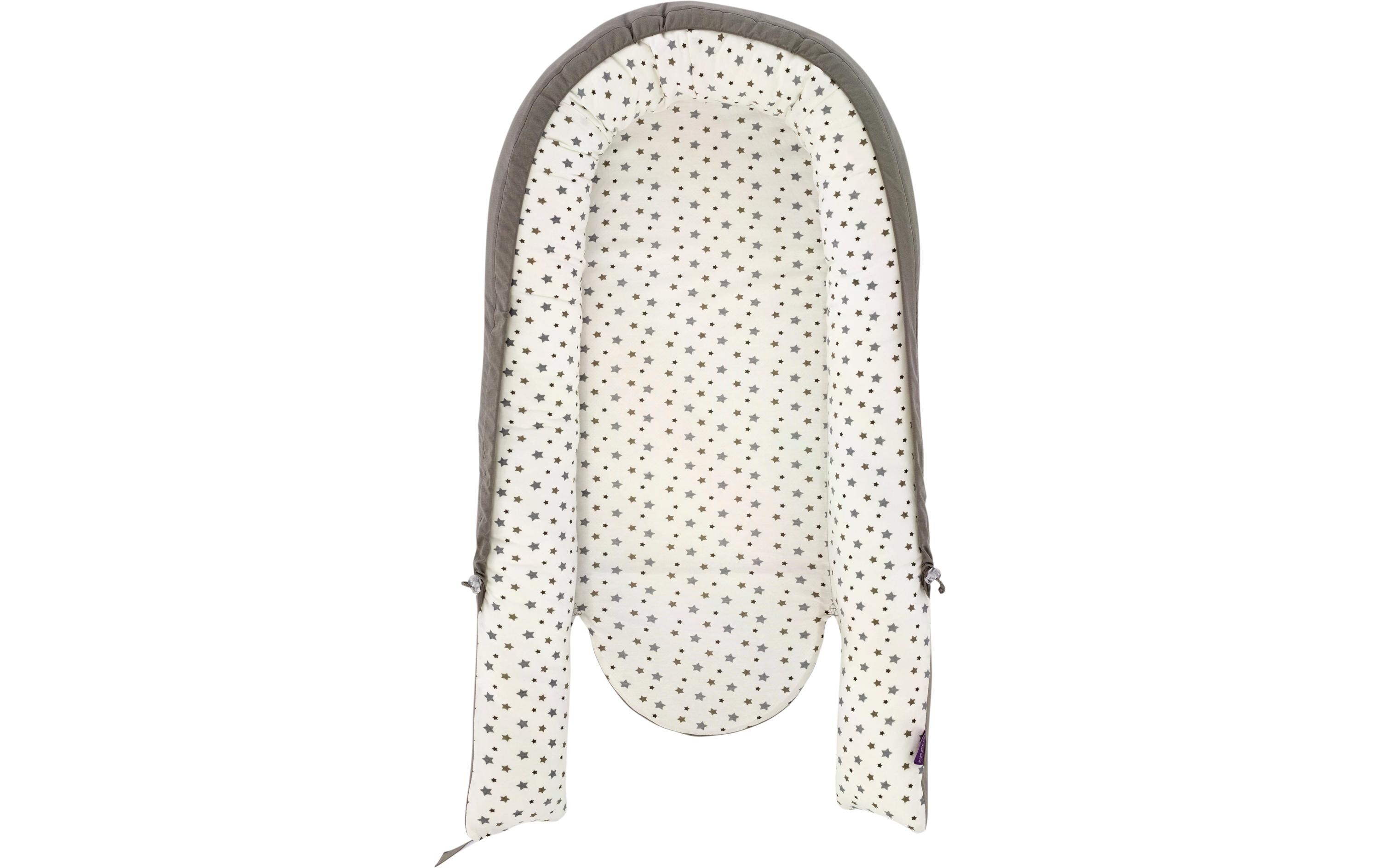 Babynest Home Premium Sterne Weiss<br>Liegehilfe für Babys