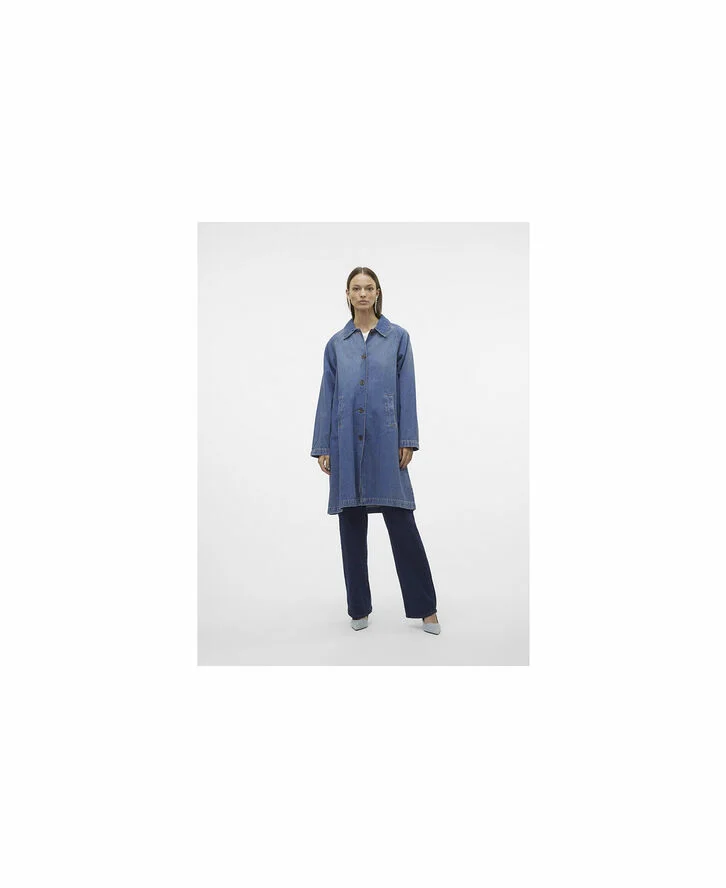 Vero Moda VMSOPHIE LS LONG DENIM COAT VMA Medium blue denim
