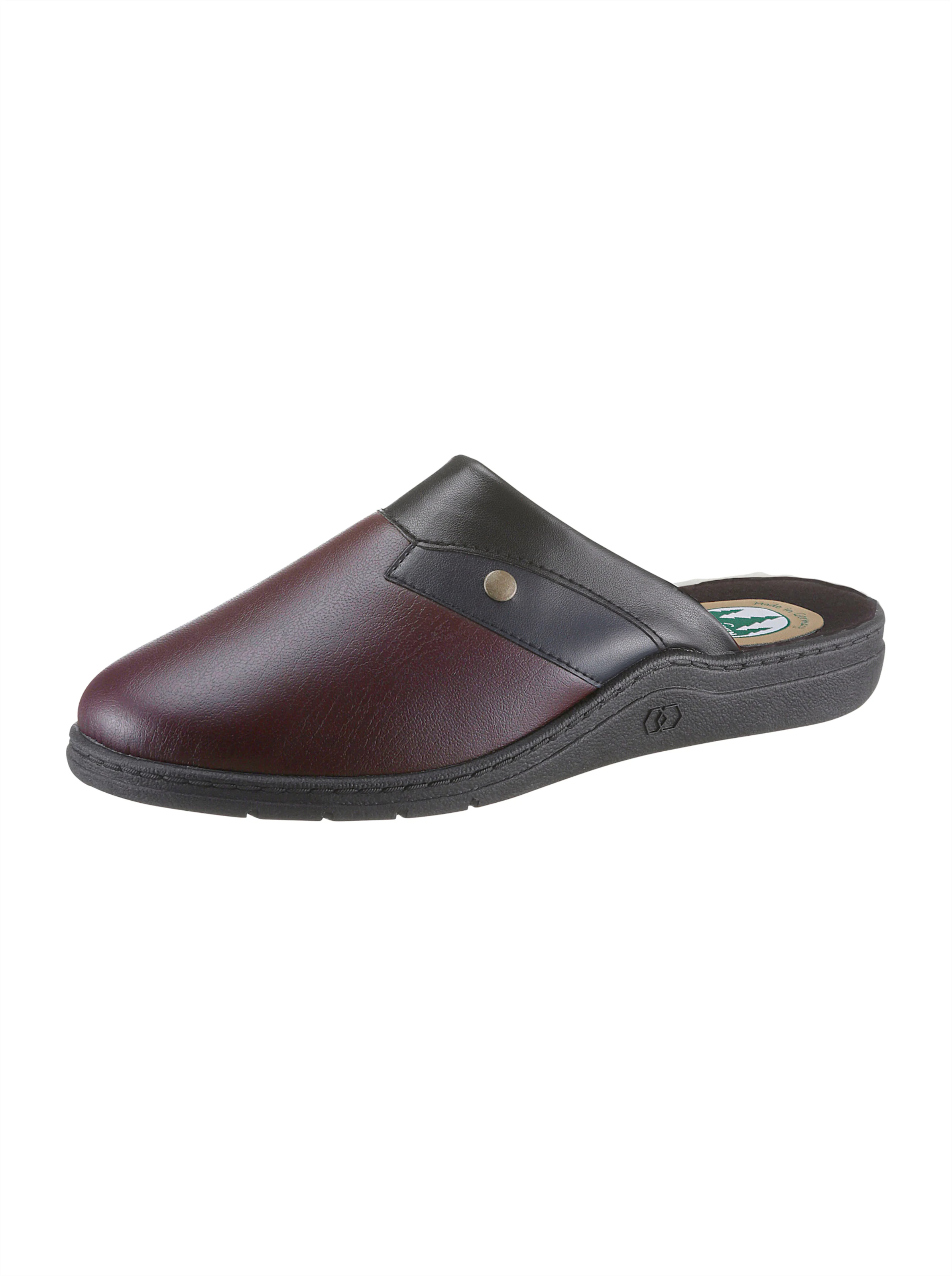 Pantoffel in bordeaux