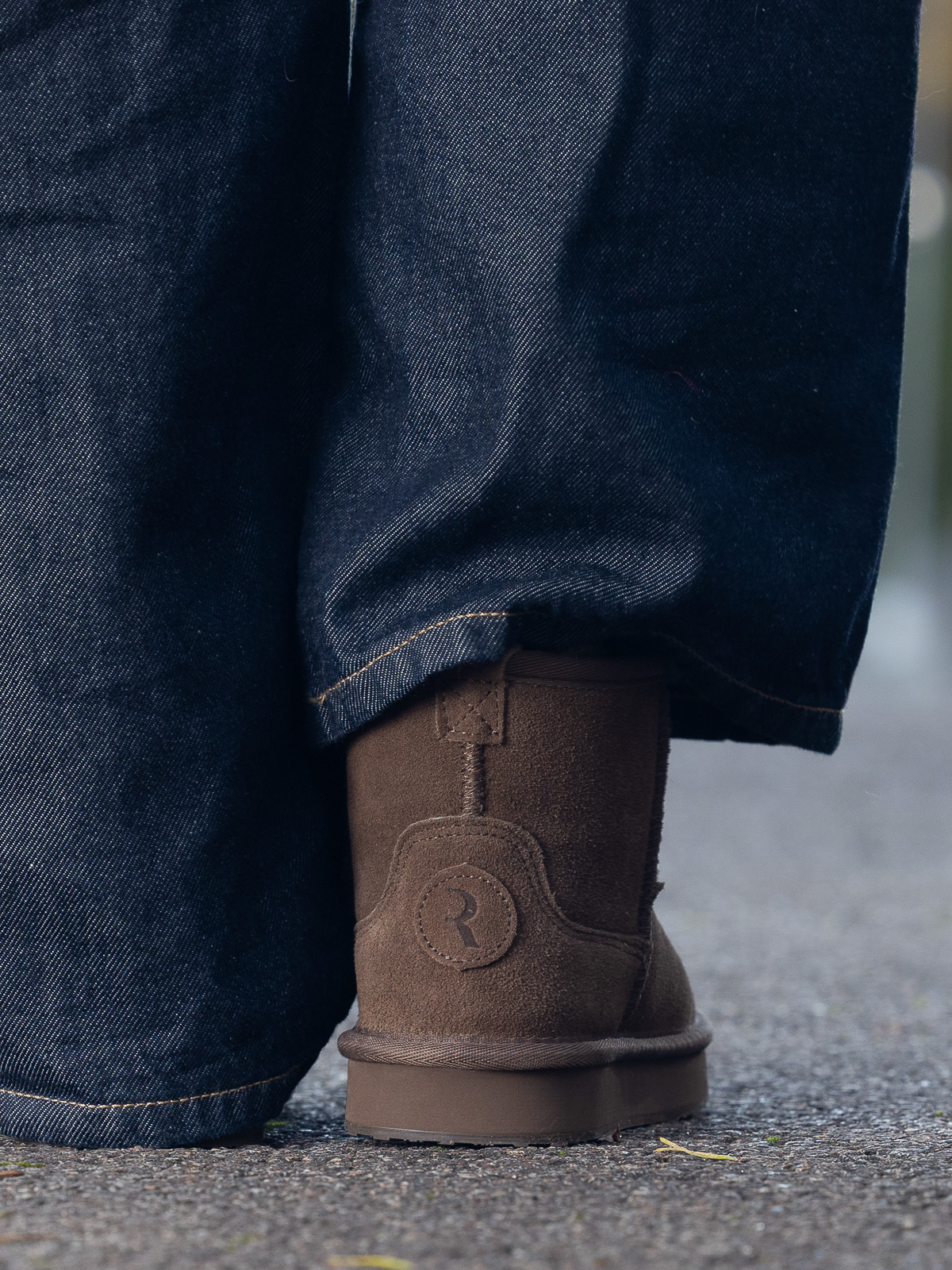 Nadigo Sheepskin Mid Stone - Trapes Sko