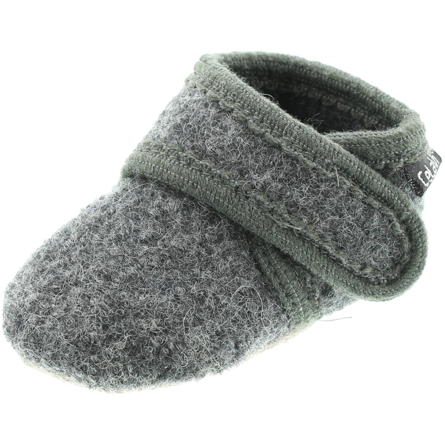 CeLaVi Woll Hausschuhe Deep Stone Grey