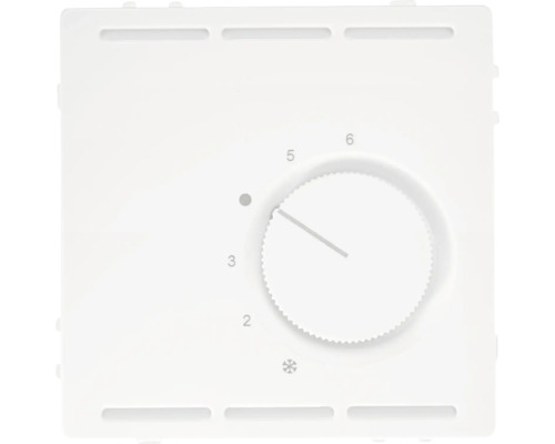 Merten MEG5762-6035 Ruimtetemperatuurregelaar 230V met wisselcontact en centraalplaat D-Life lotuswit