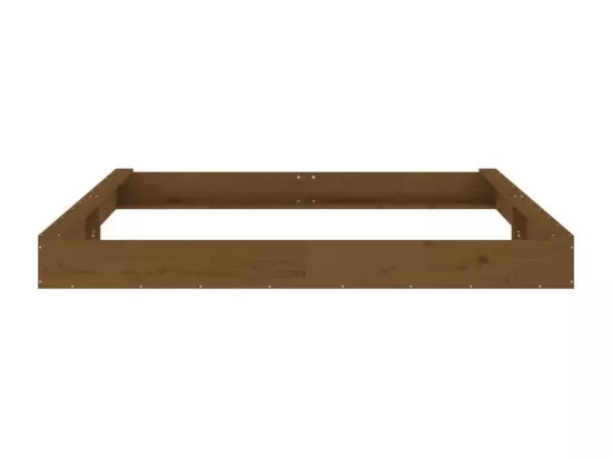 Bac à sable jeu bois marron 200 x 200 x 20 cm 02_0041524