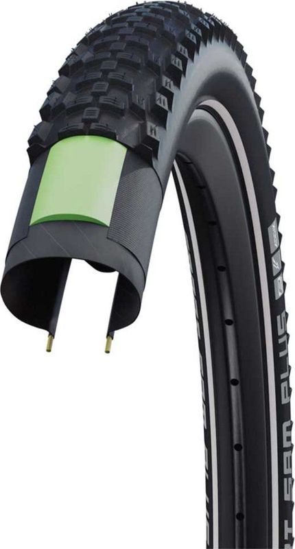 Buitenband Schwalbe Smart Sam Plus DD/GreenGuard 29 x / 57 622mm zwart met reflectie