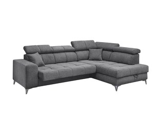 Ecksofa Sydney 282x86-105x198 grau Garnitur inkl. Kissen