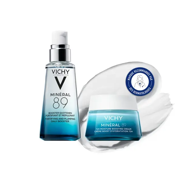 Vichy Mineral 89 Hidratação Intensiva 30ml e Creme Leve Mineral 89 50ml