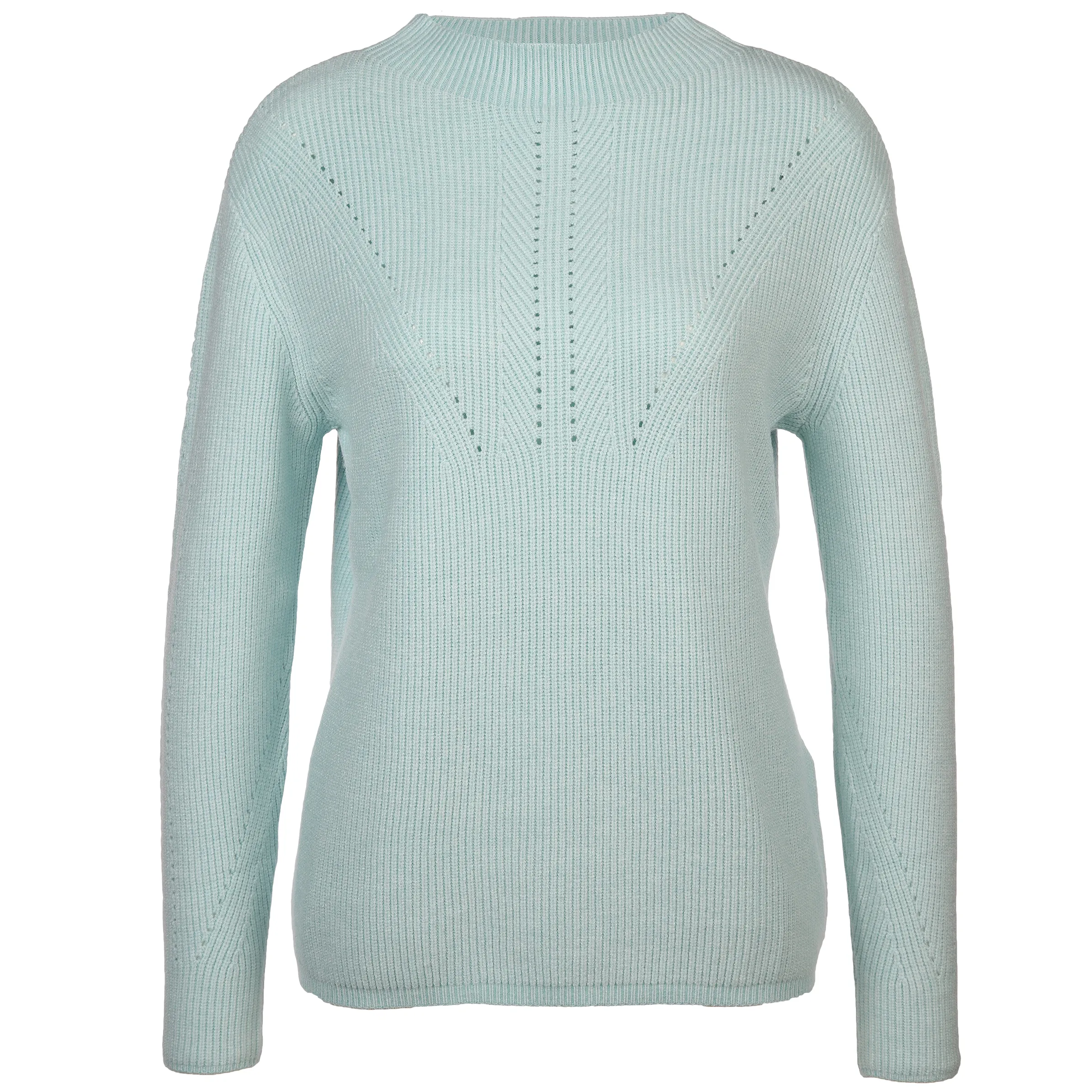 Damen Pullover mit kleinem Lochmuster