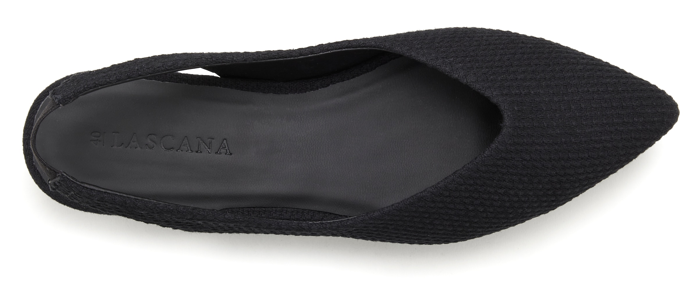 LASCANA Ballerina  , Sling-Ballerina mit elastischem Riemchen aus Textil VEGAN
