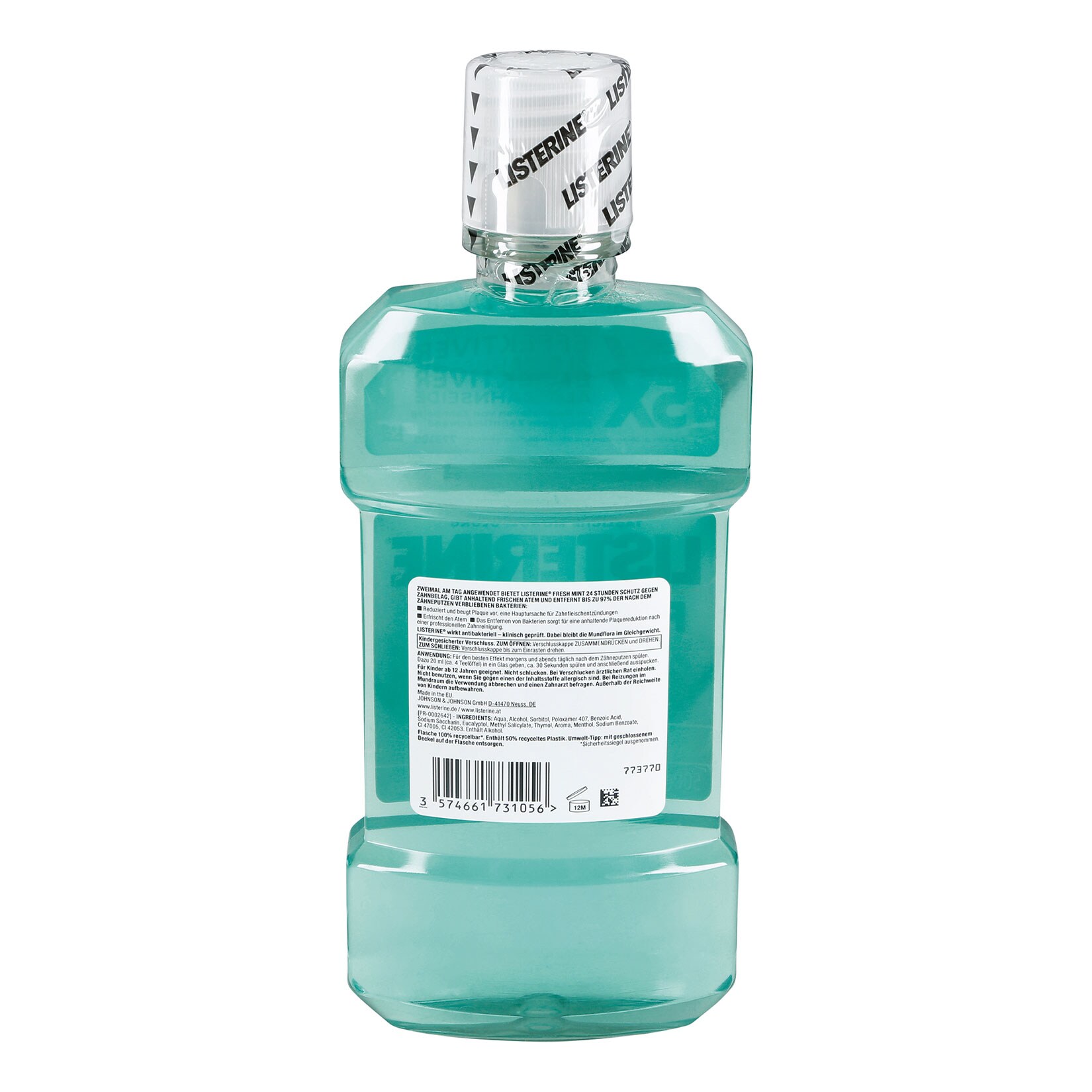 Listerine Mundspülung Fresh Mint 500 ml, 6er Pack