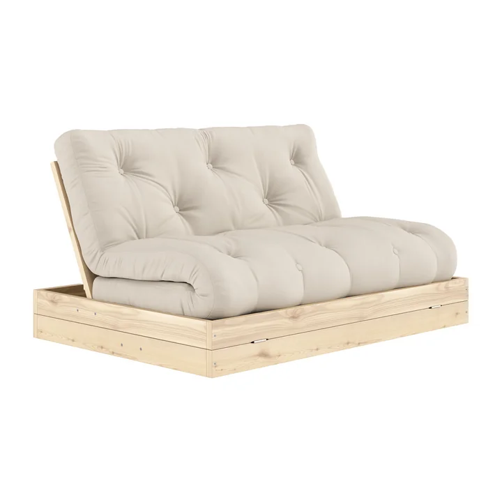 Karup Design - Flip Tagesbett, 140 x 200 cm, Kiefer natur / beige (747)