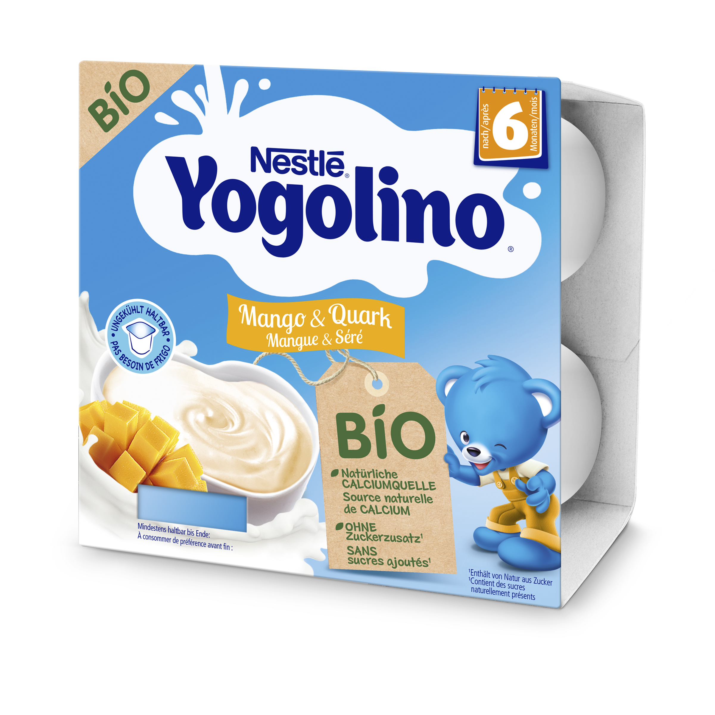 NESTLE Yogolino Bio Mango Quark 6 Monate 90 g