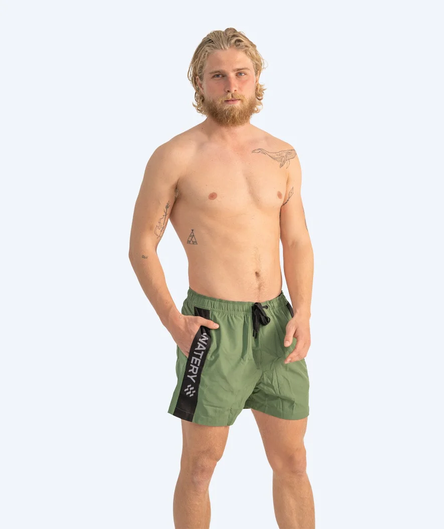Watery badeshorts til mænd - Signature Eco - Dust Green