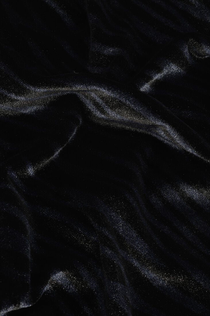 COLOURFUL REBEL blauwe colourful rebel  joss zebra velvet gathered top
