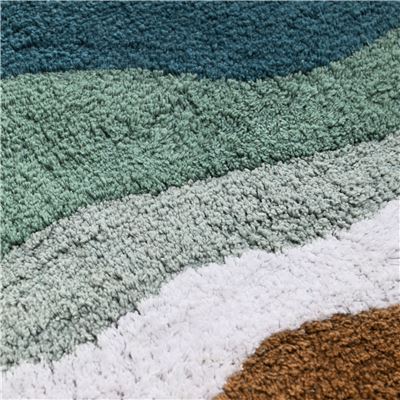 Tapis de bain coton motif paysage - 2000 g/m² - BECQUET CRÉATION