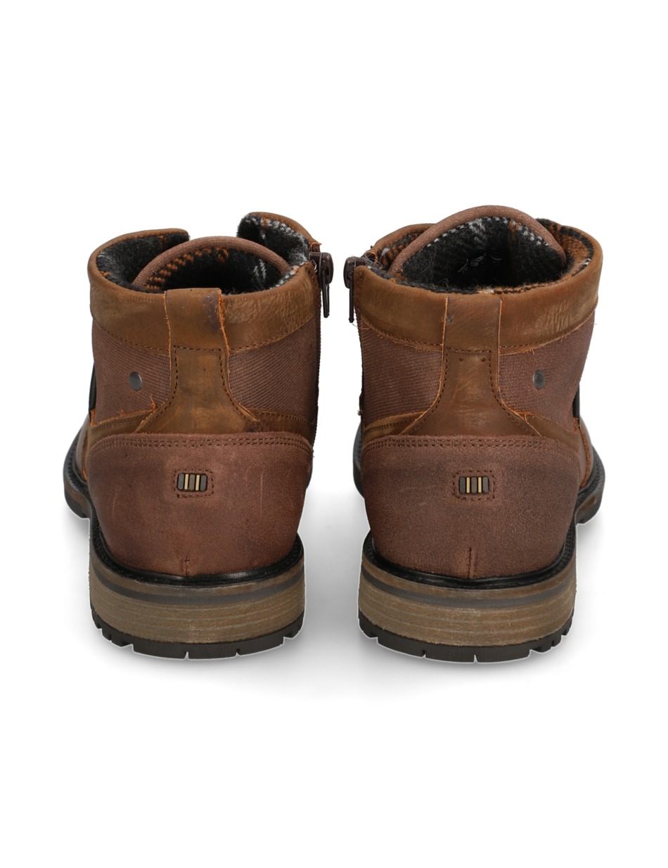 Lederkombination Boot