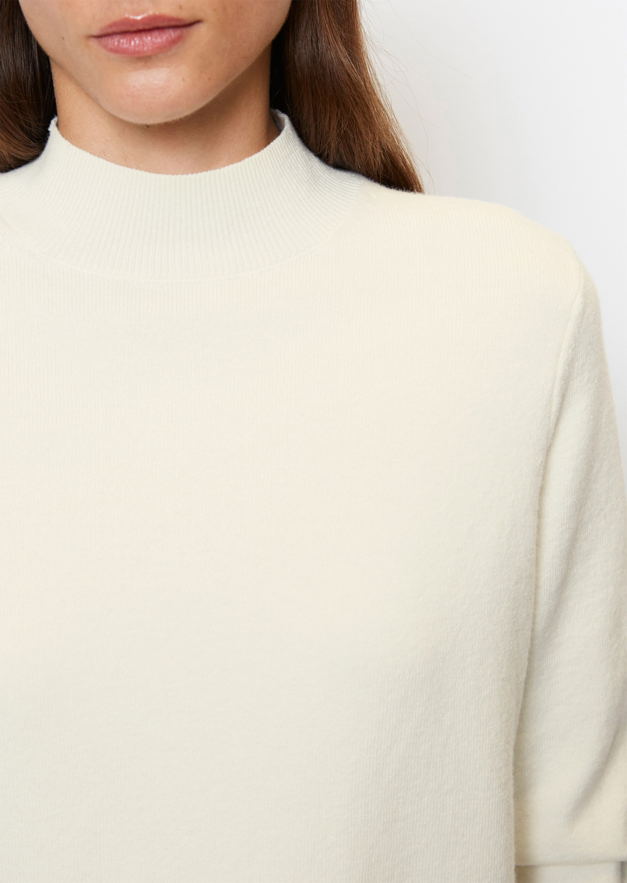 Softer Strickpullover aus Cotton Wool Stretch