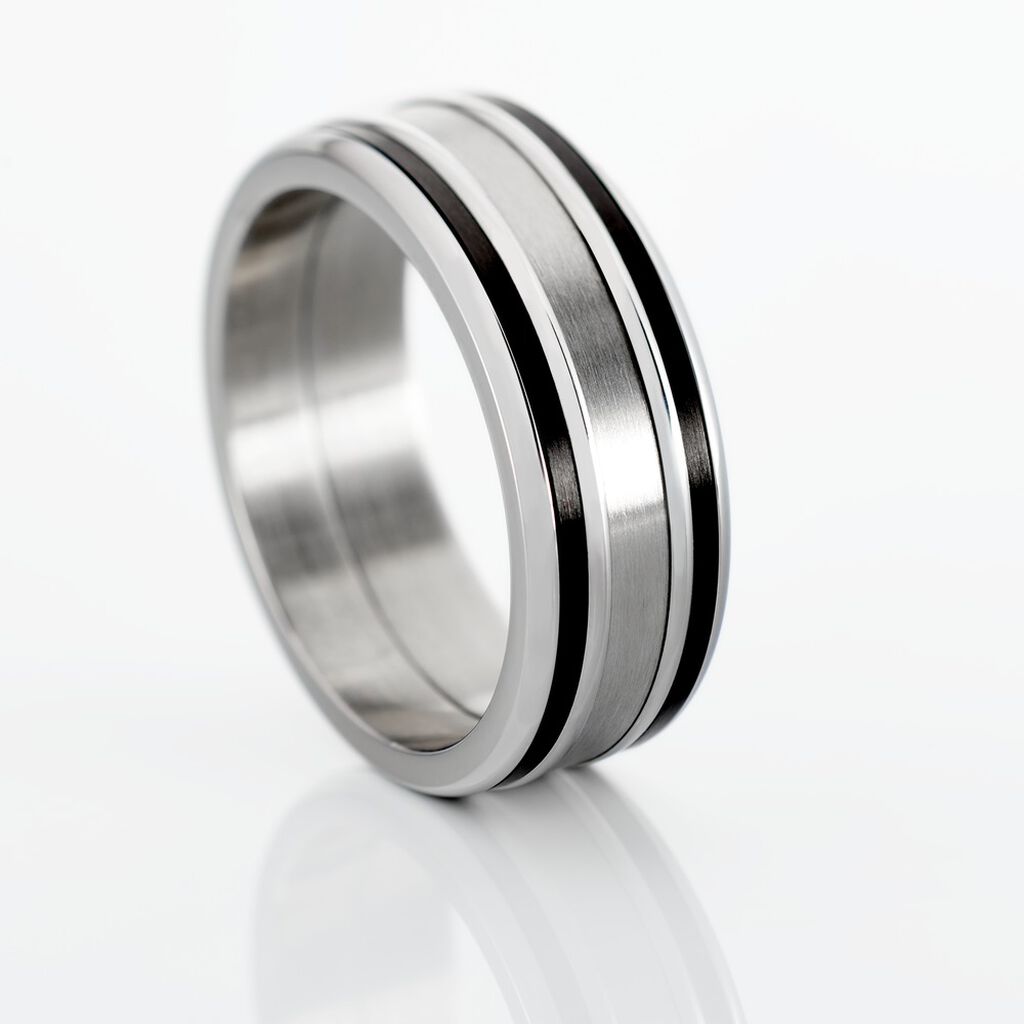 Bague Margalith Acier Blanc