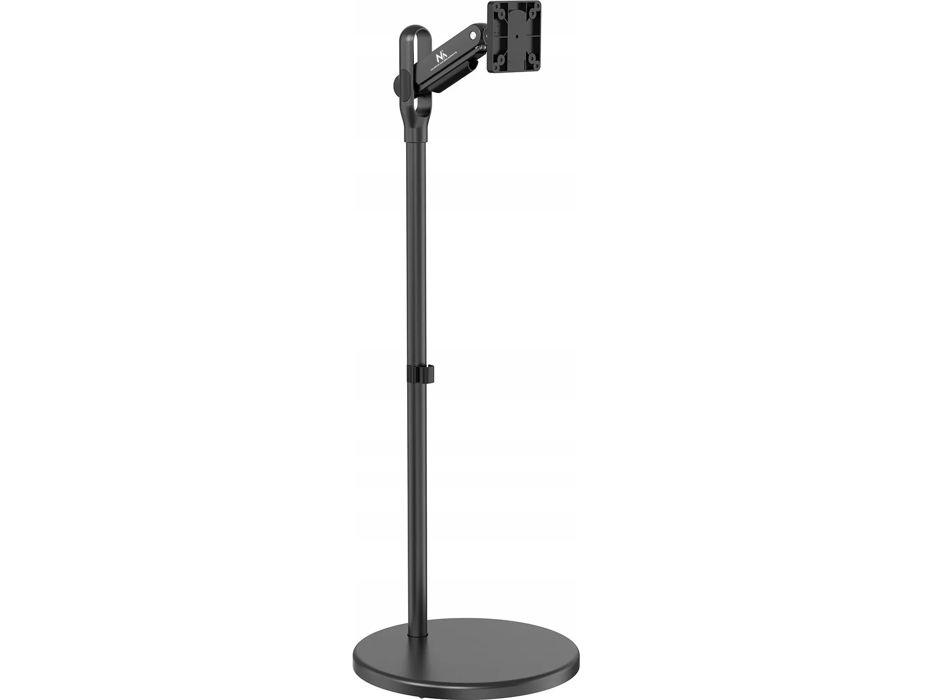 Maclean MC-970B mobilt skærm- eller tv-gulvbeslag, hjul, gasfjeder, 17