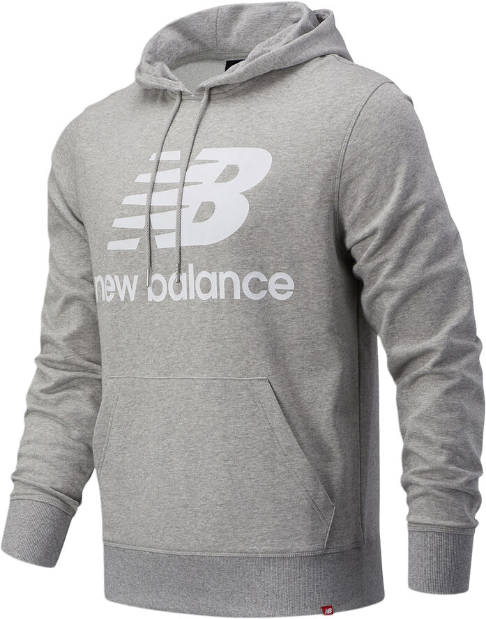 New Balance Essentials Stacked Logo Haettetroje Grå