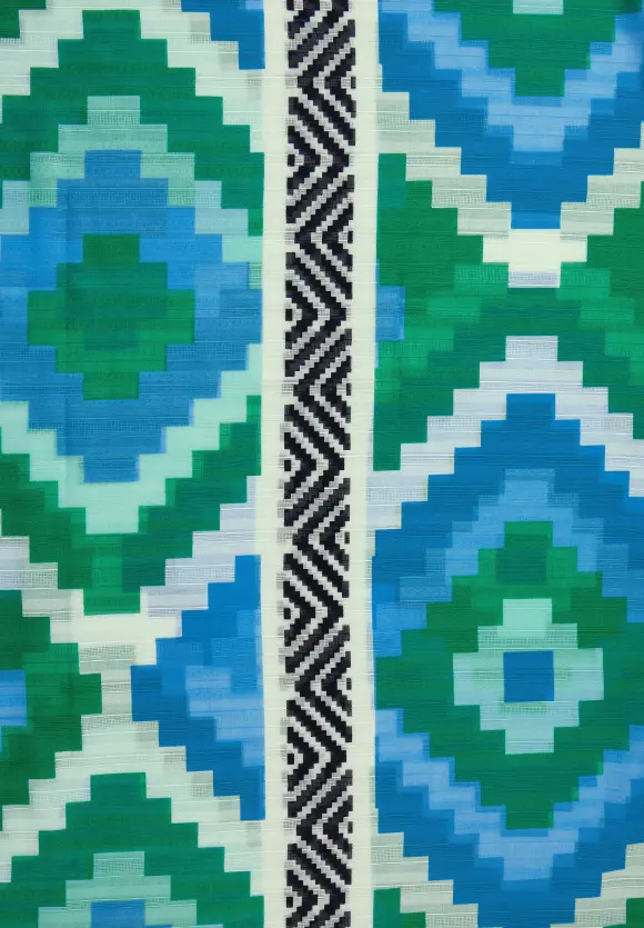 Print Longschal - arty green