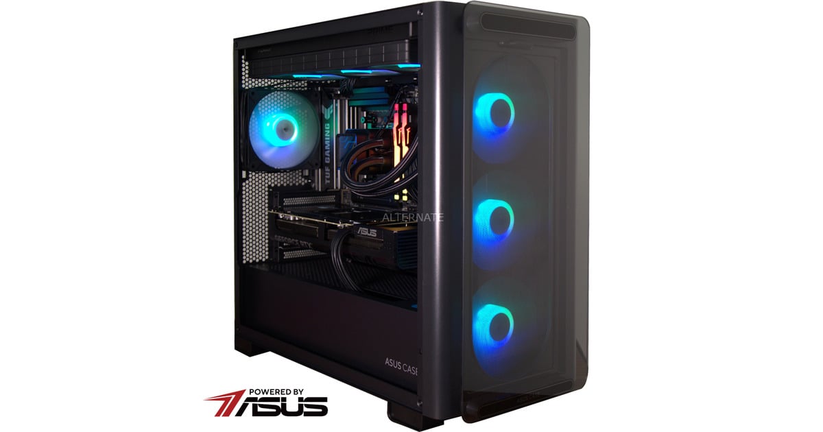 ALTERNATERyzen 7 - RTX 5070 Ti Gaming pc Powered by ASUS  (Zwart | R7 9800X3D | RTX 5070 Ti | 32 GB | 2 TB SSD)