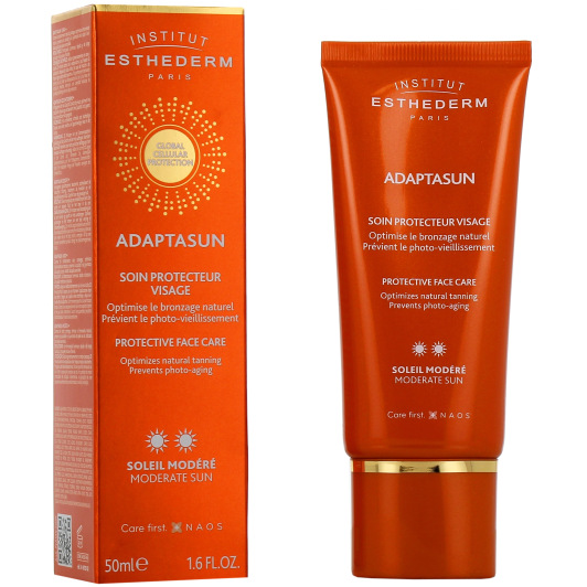 Soin protecteur visage soleil modéré Institut Esthederm Adaptasun