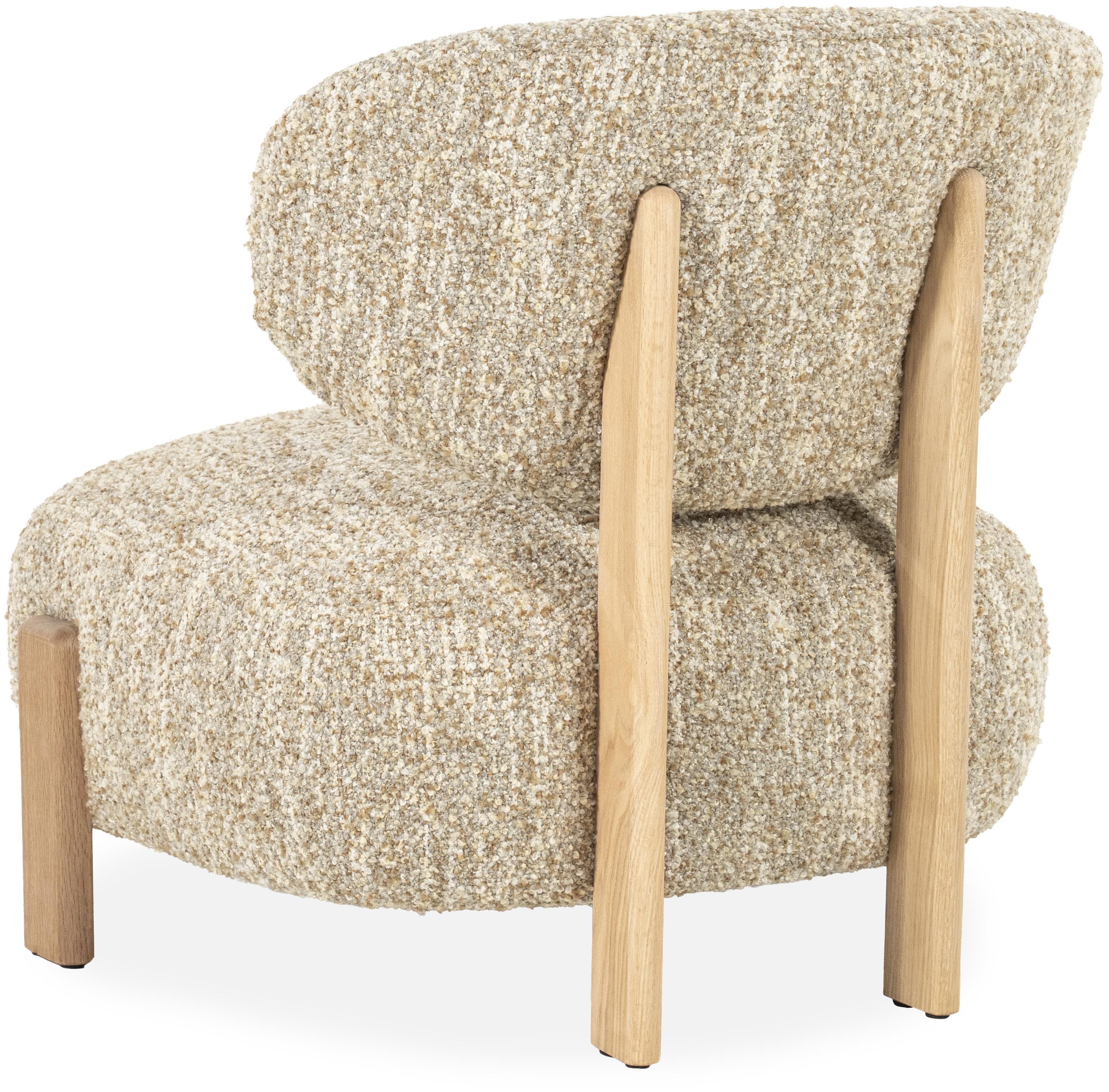Fauteuil Beige bay naturel 96507 Reza B75 x D80 x H76.5 cm