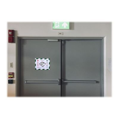 Exacompta - Cadre d'affichage magnétique de sécurité bicolore - A4 - vert/blanc