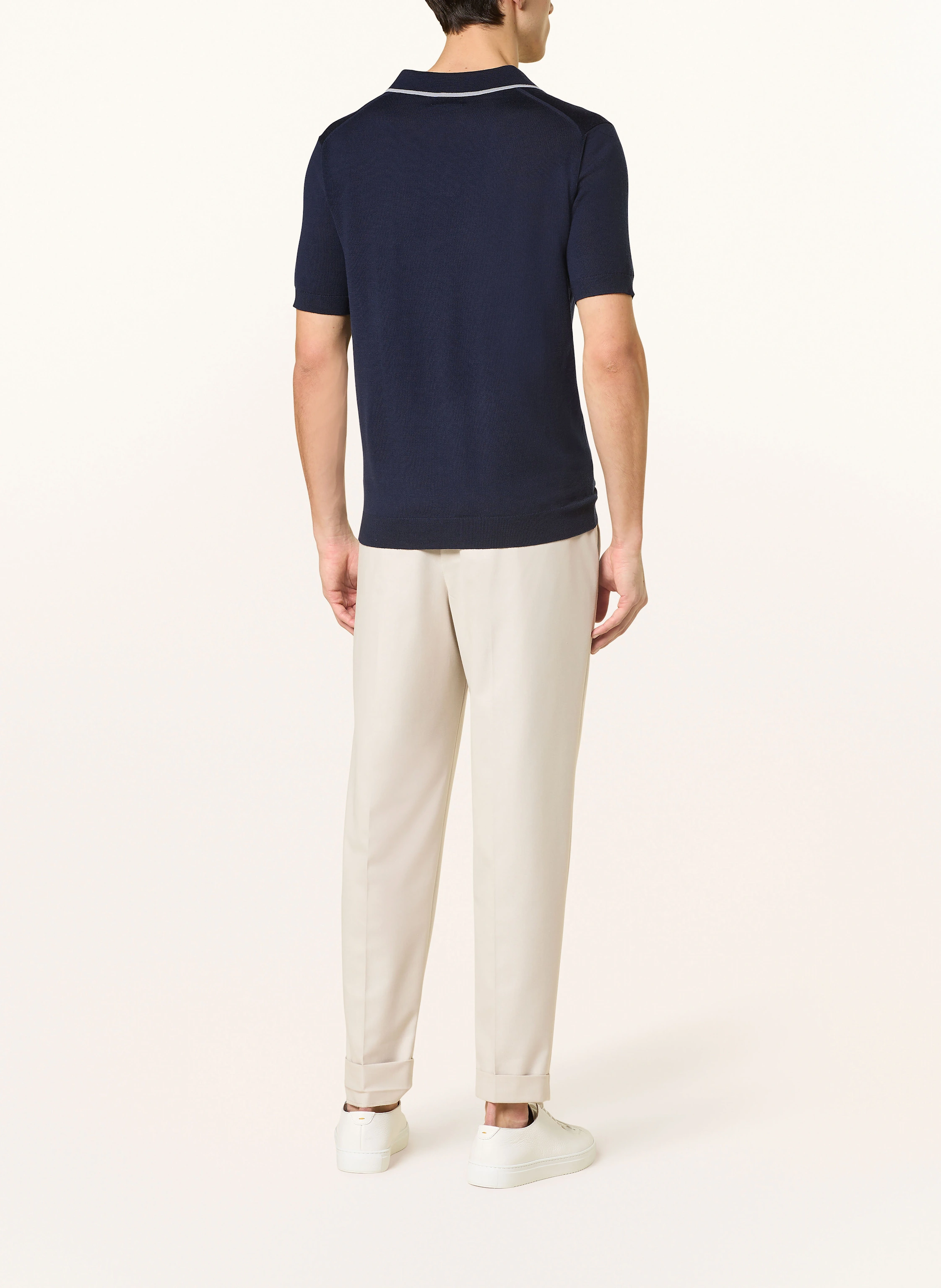 STROKESMAN'S Strick-Poloshirt