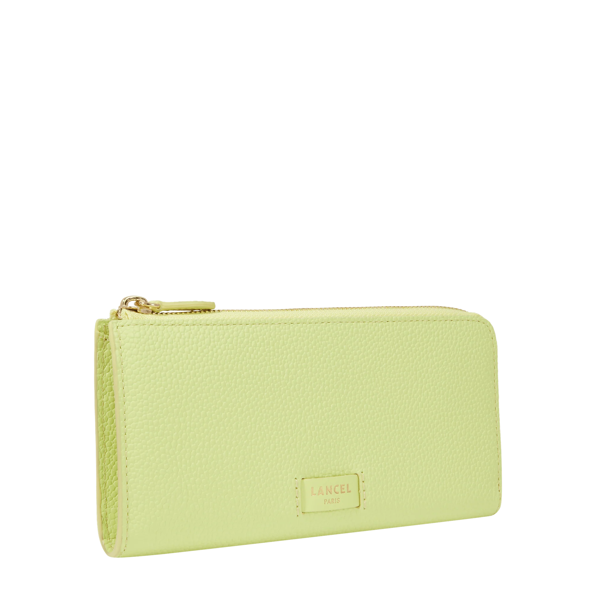 Slim zipped wallet Ninon de Lancel-Citron Vert