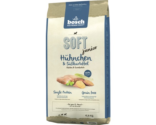 Bosch Soft Junior Kip droog hondenvoer 12,5 kg