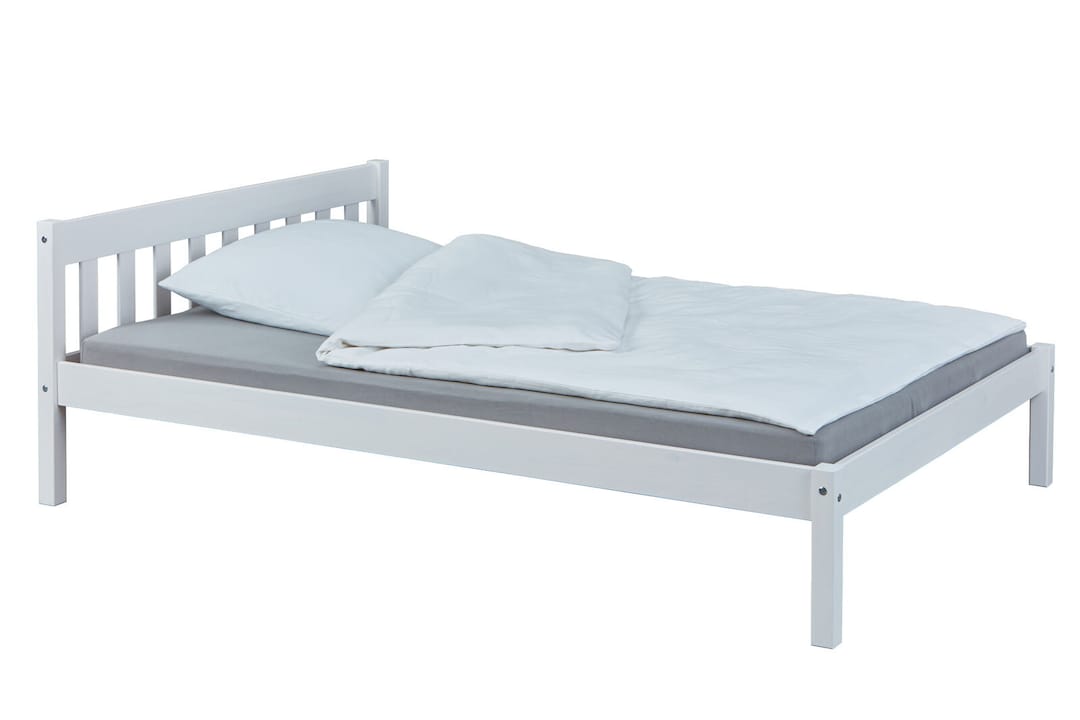 Bett LAURI 140 x 200 cm weiß