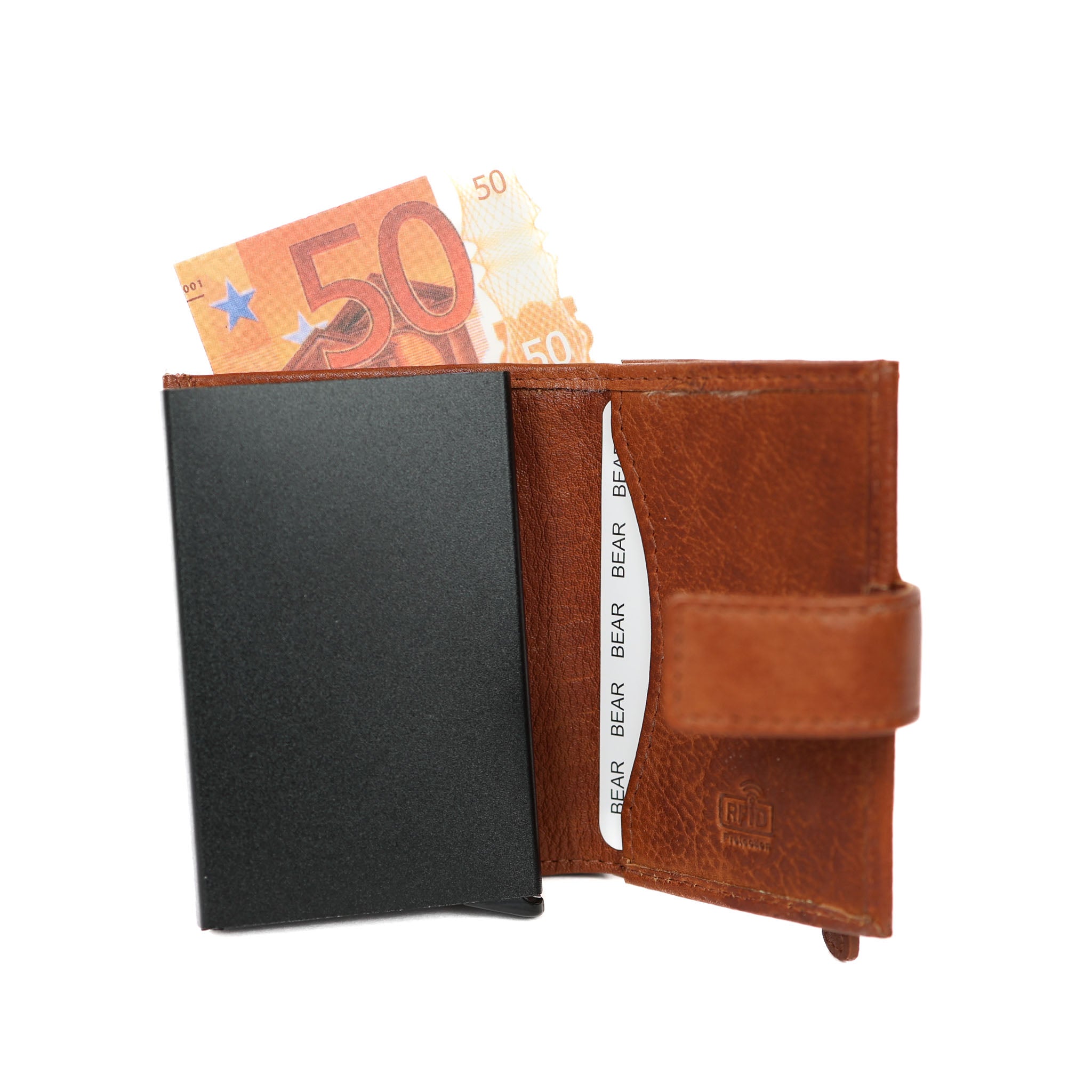 XL Pasjeshouder 'Mo' cognac COGNAC