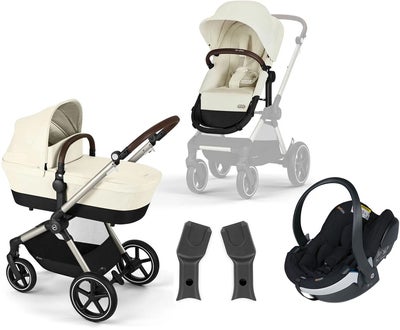 Cybex EOS Lux Duovogn inkl. BeSafe iZi Go Modular X2, Taupe/Seashell Beige