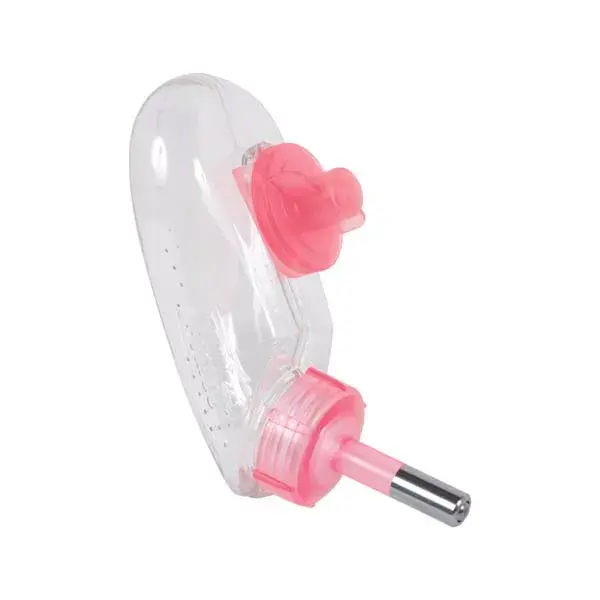 Biberon Clipsable pour Boite de Transport Chien Pliable Rose