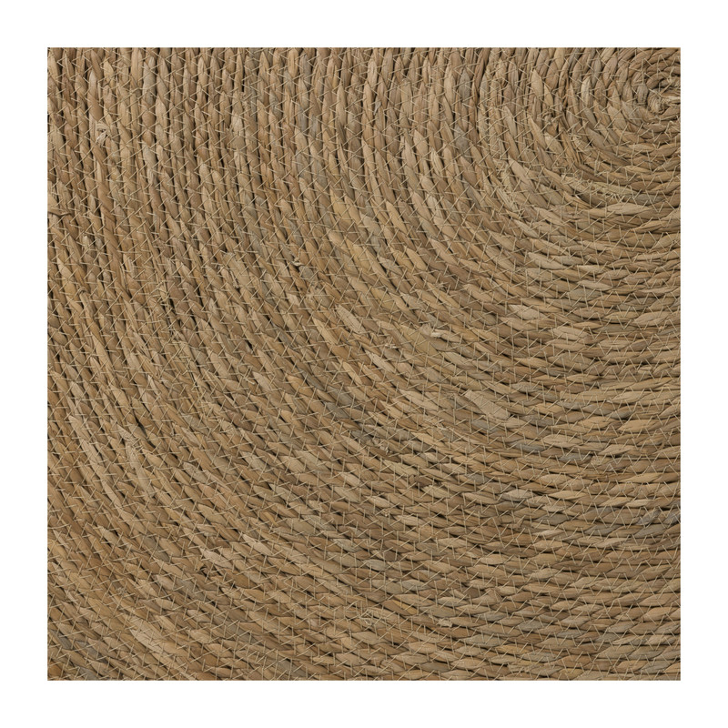 Vloerkleed riet - bruin - ø120 cm