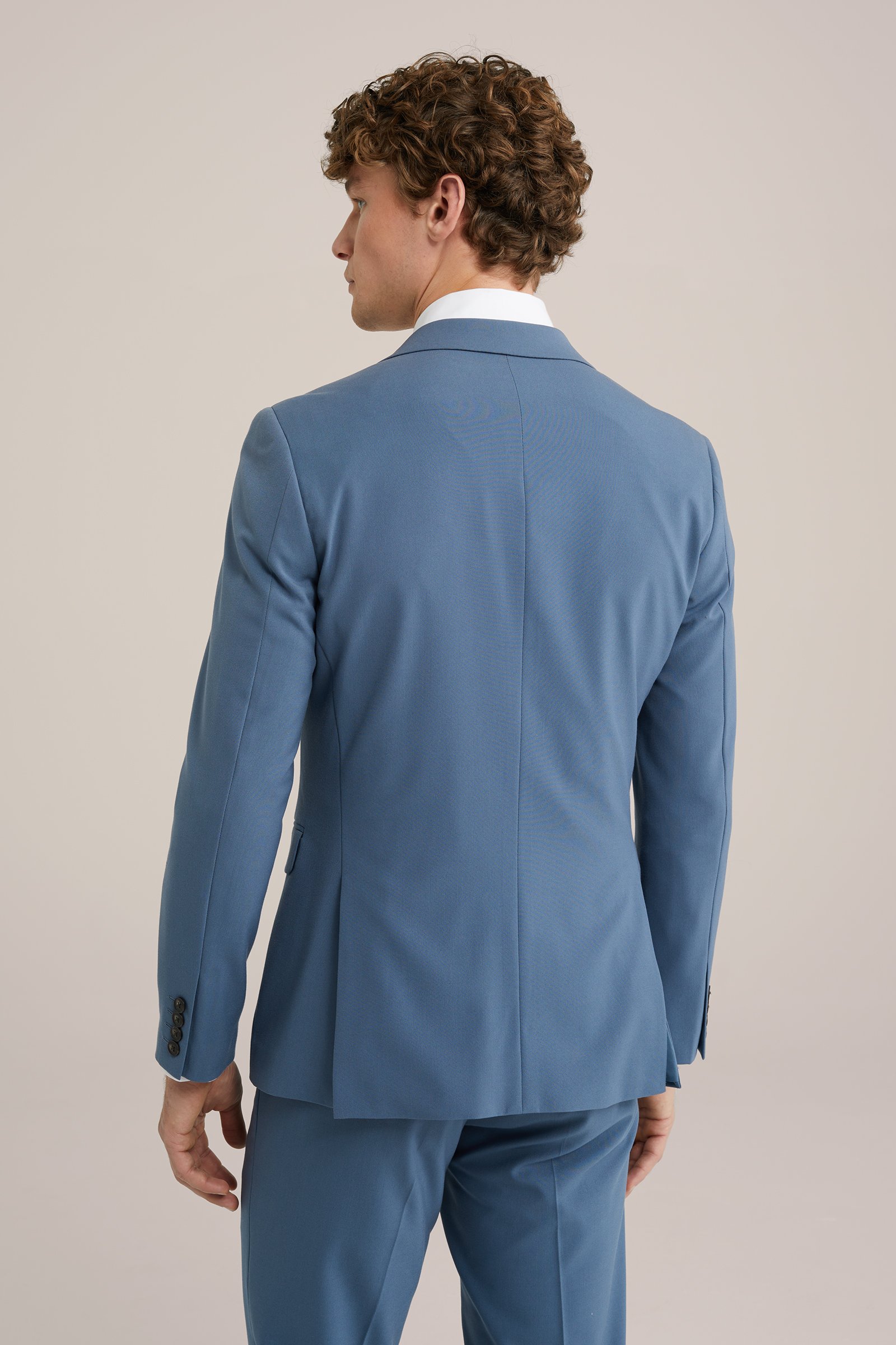 slim fit blazer Fundamentals Marineblauw