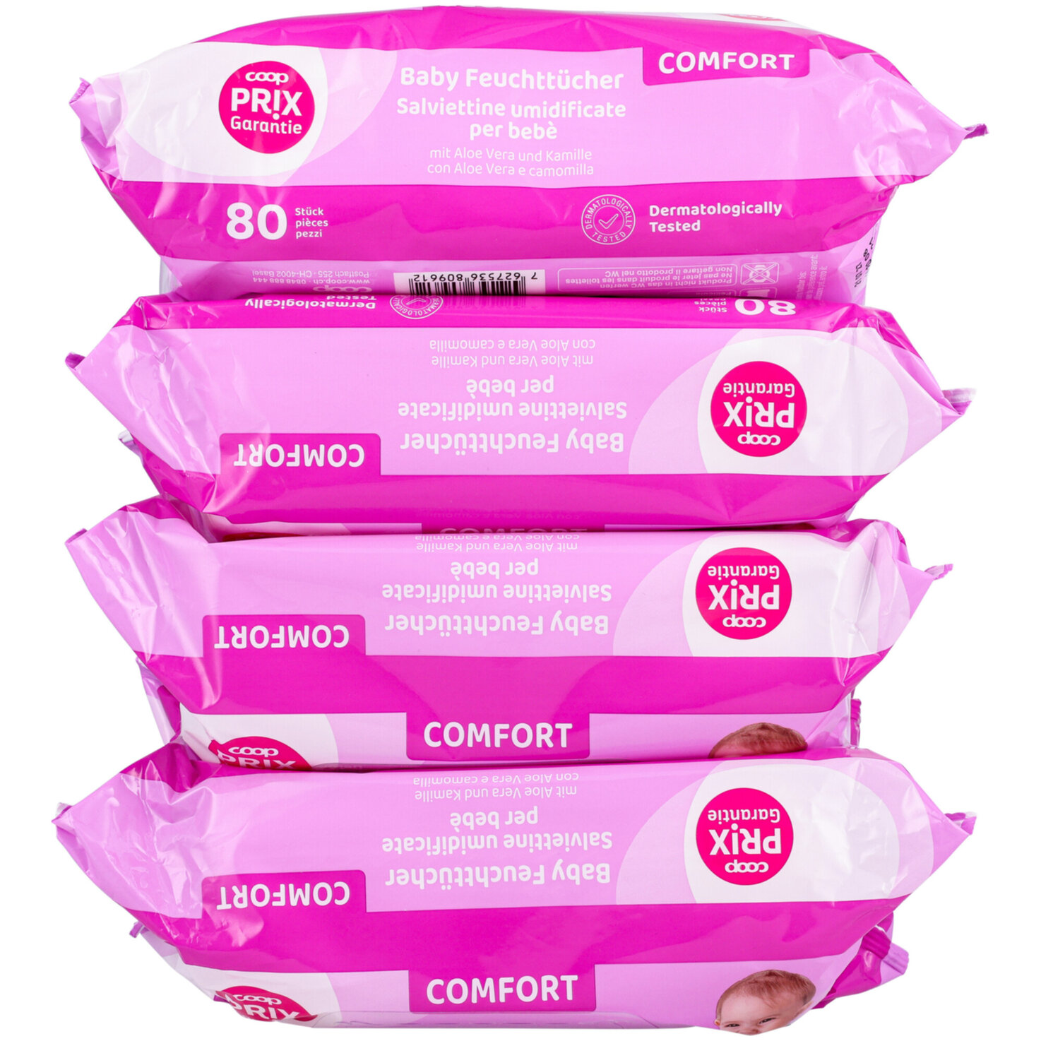 Prix Garantie Baby Comfort Feuchttücher 4x80 Stück