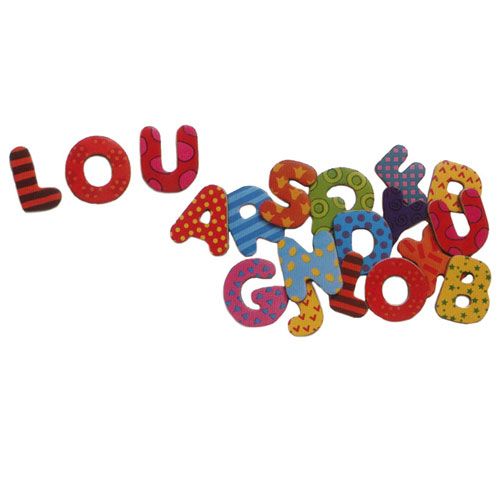 Djeco magneten versierde letters - 38st