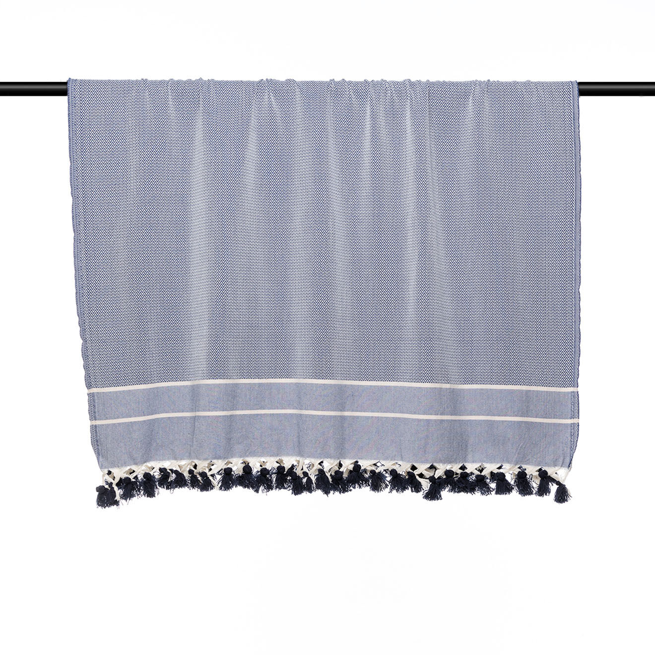 Febronie Plaid Stockholm bleu marine